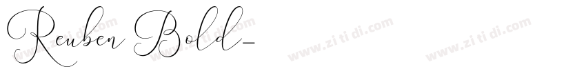 Reuben Bold字体转换